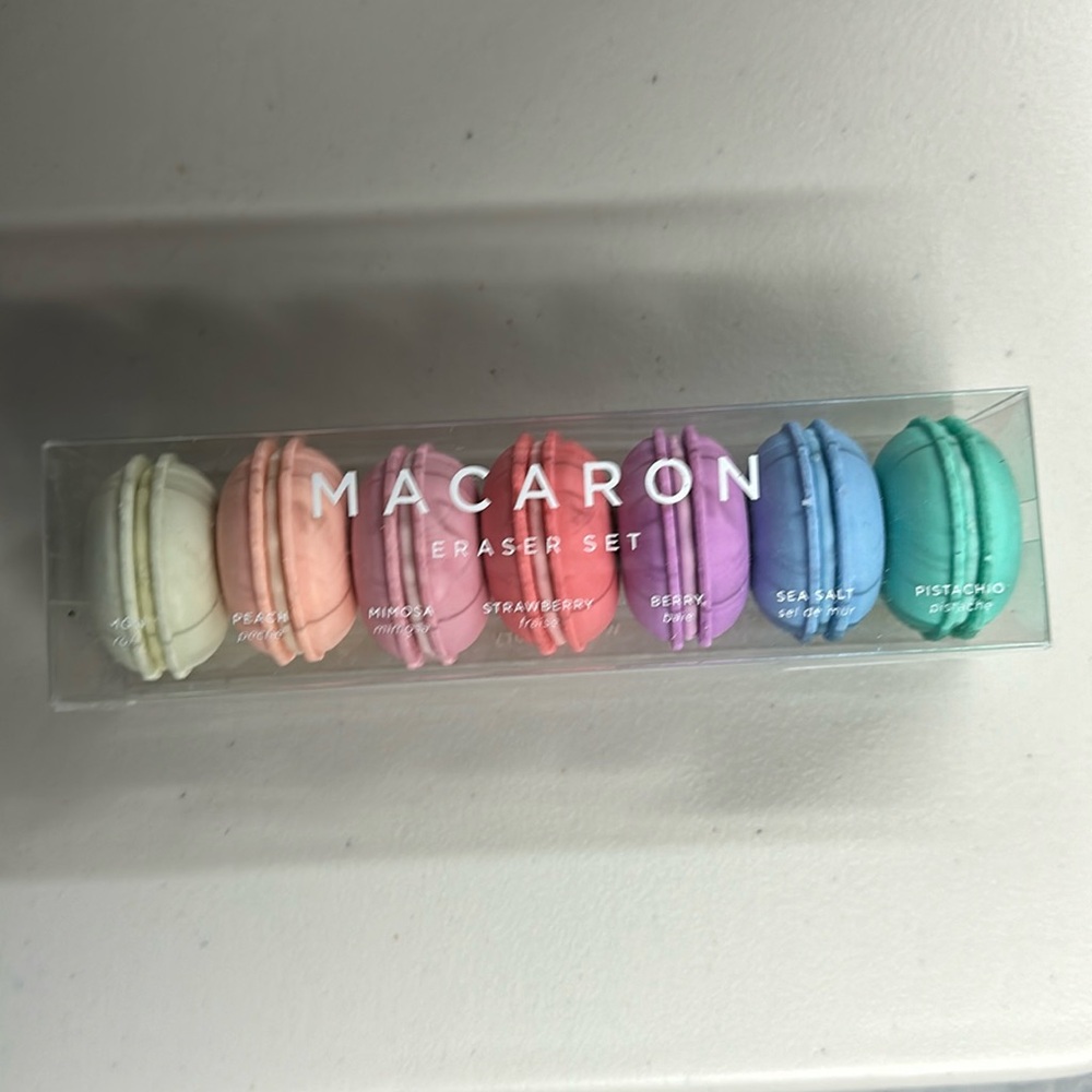 Macaron Eraser Set